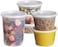 GUSTO Comfy Package , [48 Sets - Combo] Plastic Deli Containers With Airtight Lids - 8 oz, 16 oz, 32 oz. - Food Storage/Soup Containers.