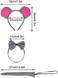 Jmkcoz Kids Gray Mouse Costume Tutu Set, Mouse Ear Headband Bowtie Tail Tutu for Boys Girls Halloween Cosplay Party Dress Up Accessories.