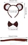 Jmkcoz Kids Costume Tutu Set Monkey Animal Fancy Dress Costume Kit Monkey Ear Headband Bowtie Tail Bow Tie for Boys Girls Halloween Cosplay Party Decoration, M.