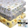 GROW WILD Crib Sheets for BoysBaby Crib Sheets (3 Pack, Safari Crib Mattress Sheet or Toddler Bed Sheet, Elephant Baby Sheet.