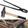 مجموعة أدوات الحدادة Yoursme Blacksmith 15 بوصة Wolf Jaw Tangers and Hammer Tool Set Essential Tools for Blacksmith Warge.
