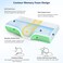 ZAMAT Memory Foam Pillow for Neck Pain Relief, Adjustable Ergonomic Cervical Pillow for Sleeping, Orthopedic Neck Pillow with Washable Cover, Bed Pillows for Side, Back, Stomach Sleepers.