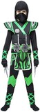 Spooktacular Creations Green Ninja Costume for Boys Ninja Themed Parties, Halloween Costume Dress Up, Ninja Role Playing, Xmas Party.