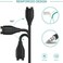 E ECSEM Charging Cable Compatible with Garmin Forerunner 55 Smartwatch 2 Pack Replacement USB Charging Charger Cord for Forerunner 55 Smart Watch, Black (Black.