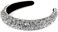 Wecoe Rhinestone Headbands Diamond Headband Bling Headbands For Women Padded Headband Glitter Sparkle Headbands Silver Headband Fashion Headbands Hair Accessories For Women Girls.