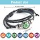 UTIEHD Genshin Impact Bracelet 7 Pack, Animne Element Luminous Bracelets Glow in Dark, God's Eye Time Gem Bracelet of Fire, Ice, Wind, Grass, Rock, Thunder, Water.