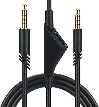 CYPHER.V Replacement Cable Cord for Astro A40/A40TR/A10 Gaming Headsets, Aux Wire with Volume Control 2. 0 M 6. 5 Feet Compatible with Xbox one PC Ps4 etc (Black.