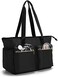 Damero Nurse Bag, Doctor Bag for Work Supplies, Medical Bags with Laptop Sleeve for Home Care Nurse, Health Care Staff and More, Black.