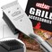 فرشاة ومكشطة الشواء من GRILLART، فرشاة تنظيف الشواء 16.5 بوصة للشوايات الخارجية، منظف آمن بشعيرات سلكية - هدية مثالية للرجال/الآباء.