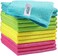 HOMEXCEL Microfiber Cleaning Cloth,12 Pack Cleaning Rag,Cleaning Towels with 4 Color Assorted,11. 5"X11. 5"(Green/Blue/Yellow/Pink.