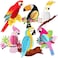 KatchOn Big Tropical Birds Honeycomb Cutouts - Pack of 6, Tropical Party DecorationsHawaiian Party DecorationsLuau Party Decorations, Tropical Birthday Party Decorations, Rainforest Decorations.