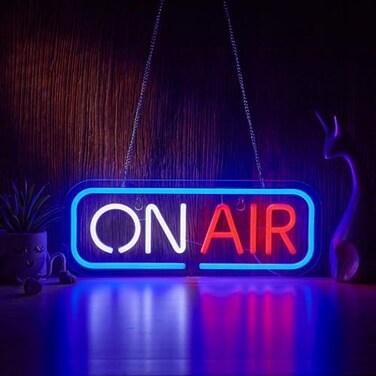 لافتات نيون SGTD ON AIR، مصابيح ليلية LED نيون، موصلة بمنفذ USB، لافتة ديكورية للغرف والحانات والمتاجر والنوادي والجراجات والمنازل والحفلات، ديكور جداري فني.