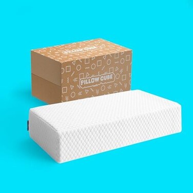 Pillow Cube Side Cube Pro - Most Popular (5&rdquo;Bed Pillows for Sleeping on Your Side, Cooling Memory Foam Pillow Support HeadNeck for Pain Relief - King, Queen, Twin 24"x12"x5".