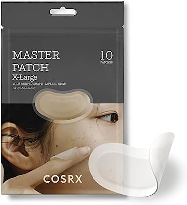 COSRX Master Patch Large 10 PatchesSpot Treatment for Nose, Forehead, ChinContour Large Shaped Easy Pimple TreatmentFaceBody Quick and Effective A. D. F. HydrocolloidKorean Skincare.