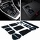 JDMCAR Liner Accessories Compatible with Toyota RAV4 2024 2023 2022 2021 2020 2019 and 2021-2024 RAV4 Prime, Custom Fit Cup Holder, Center Console, and Door Pockets Inserts Kit (Blue Trim- 15 PC Set.
