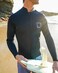 Surf Squared Mens Wetsuit Top Jacket 2mm or 3mmNeoprene Long Sleeve Shirt w/Extended Back Flap for More WarmthComfortDurable YKK Locking Front ZipperSurfing, Aerobics,All Watersports.