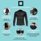 Surf Squared Mens Wetsuit Top Jacket 2mm or 3mmNeoprene Long Sleeve Shirt w/Extended Back Flap for More WarmthComfortDurable YKK Locking Front ZipperSurfing, Aerobics,All Watersports.