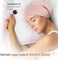 YANIBEST Silk Satin Bonnet Hair Cover Sleep Cap - Adjustable Stay on Silk Lined Slouchy Beanie Hat for Night Sleeping.
