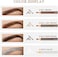 LSxia Waterproof Eye-Brow Pen-cil Set, Pull Cord Peel-off Eyebrow Pencil Microblading Eyebrow Pen Supplies Kit, White Eye-Liner Pencil and Eyebrow Tool Tattoo Makeup (61 BrownDark BrownLight Brown.