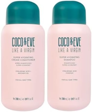 Coco &amp; Eve CocoEve Like A Virgin ShampooConditioner Bundle Kit - Natural, Sulfate free Hair Care with Argan Oil, Coconut and Avocado OilFor Dry Damaged, Color Treated HairAnti Frizz.