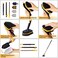 Yocada Tub Tile Scrubber Brush 2 in 1 Cleaning Brush 58. 2" Adjustable Telescopic Pole Stiff Bristles Scouring Pads for Cleaning Bathroom Kitchen Toilet Wall Tub Tile Sink Non-Scratch.