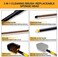 Yocada Tub Tile Scrubber Brush 2 in 1 Cleaning Brush 58. 2" Adjustable Telescopic Pole Stiff Bristles Scouring Pads for Cleaning Bathroom Kitchen Toilet Wall Tub Tile Sink Non-Scratch.