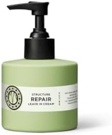Maria Nila Structure Repair Leave-In Cream 200 ml - A Leave-In Cream with Repairing Algae Extract that Strengthens and Builds Up Damaged Hair. 100% Vegan. Sulfate-free and Paraben-free.