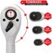 TOMMARS Stubby Ratchet Set, 1/4", 3/8", 1/2" Drive Ratchet Handle Wrench 72-Tooth Quick-Release Reversible.
