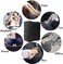 MYFON Inflatable Travel Foot Rest Pillow, Adjustable Height Leg Rest Pillow for Cars, Home, Office, Trains, Airplane, Make a Flat Bed for Baby, Kids, Toddlers, Grey, 2 Pack.