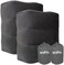 MYFON Inflatable Travel Foot Rest Pillow, Adjustable Height Leg Rest Pillow for Cars, Home, Office, Trains, Airplane, Make a Flat Bed for Baby, Kids, Toddlers, Grey, 2 Pack.