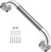 iMomwee 12 Inch Anti-Slip Shower Grab Bar, Chrome Stainless Steel Bathroom Grab Bar Handle with Textured Grip, Shower Balance Bar, Safety Hand Rail Support, Handicap Elderly Senior Assist Bath Handle.