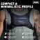 MVRK Water Resistant Chest Pack - Minimalist Pack for Workouts, Phone Holder With Extra Storage, Lightweight Running Vest, Backpack (Black.