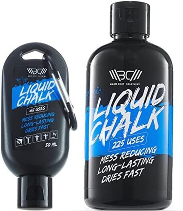 WARM BODY COLD MIND Premium Liquid Chalk for Weight Lifting - Hand Grip for Cross Training, Climbing, Gymnastics, Weightlifting, Powerlifting, Deadlift, Pole Dancing, Sport Gym, Fitness.