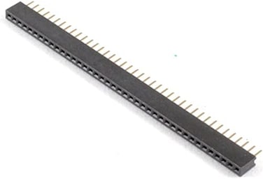 Chip Quik (Qty 5Proto-Advantage HDR127MET40F-G-V-TH 1. 27 mm 40 pin Vertical Female Header Through Hole Gold.