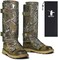 GearOZ Snake Gaiters Snake Chaps, Waterproof Lower Legs Snake Guards, Snake Bite Protective Gaiters, Anti-Snake Gaiters for Men/Women, Adjustable Size for Hunting/Hiking/Farm Working, Camo.