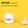 ONTUBE Porcelain Sugar Bowl and Cream, Set of 3, White.