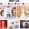 Jecqbor 20 Sheets Waterslide Decal Paper INKJET CLEAR,8. 5X11 Inch Water Slide Transfer Paper Transparent Printable for Tumblers,Ceramics,Plastics,Glasses,DIY.