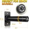 BRTGYM Wall Mounted Weight Plate Holder, Fit 2inch Olympic Weight Plates, Max Weight Capacity 275 lb, Heavy Iron Construction, Mounting Hardware Included.