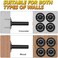 BRTGYM Wall Mounted Weight Plate Holder, Fit 2inch Olympic Weight Plates, Max Weight Capacity 275 lb, Heavy Iron Construction, Mounting Hardware Included.