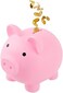 GADIEDIE Large Piggy Banks, Cute Plastic Pig Money Box, Piggy Bank for Girls and Boys, Unbreakable Plastic Coin Bank Fun Gifts for Birthday, Festival, Baby Shower (Pink.