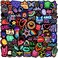 PRETTY SUNSHINE 100Pcs Neon Stickers Decal, Waterproof Vinyl Stickers Pack for Bumper, Laptop, Skateboard, Water Bottle, Luggage, Phone, Graffiti Stickers for Adults.