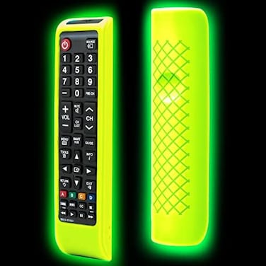 Lambcare Remote case for Samsung TV Controller, Silicone Remote Cover for BN59-01199F Samsung Remote Control, Smart TV Remote Skin Sleeve Glow in The Dark.