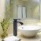 VOTON Vessel Sink Faucet Matte Black Modern Tall Waterfall Bathroom Sink Faucet with Pop-Up Drain Single Handle Bathroom Faucet 1 Hole Bowl Lavatory Vanity Faucet, Rv Sink Camper Farmhouse Faucet.