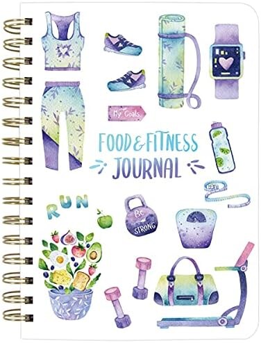 ceiba tree Food and Fitness Journal Meal Journal Diary Workout Wellness Log Notebook Planner Weight Loss Diet Meal Exercise Training Health Tracker 6. 1" x 8. 5" Hard Cover.