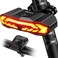 WSDCAM Smart Bike Tail Light with Turn Signals and Brake Light, Bike Alarm Horn with Remote, Auto ON/Off Rechargeable Waterproof Bike Horn Alarm Rear Bike Brake Light Turn Signals Bicycle Tail Light.