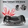 WSDCAM Smart Bike Tail Light with Turn Signals and Brake Light, Bike Alarm Horn with Remote, Auto ON/Off Rechargeable Waterproof Bike Horn Alarm Rear Bike Brake Light Turn Signals Bicycle Tail Light.