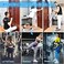 Brebebe Door Anchor Strap for Resistance Bands Exercises, Multi Point Anchor Gym Attachment for Home Fitness, Portable Door Band Resistance Workout Equipment, Easy to Install, Punch-Free, Nail-Free.