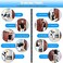 Brebebe Door Anchor Strap for Resistance Bands Exercises, Multi Point Anchor Gym Attachment for Home Fitness, Portable Door Band Resistance Workout Equipment, Easy to Install, Punch-Free, Nail-Free.
