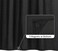 ALYVIA SPRING Waterproof Fabric Shower Curtain Soft Hotel Quality - 3 Magnets at Bottom, Premium Black Shower Curtain Liner for Bathroom, Light-Weight ClothWashable - 72x72, Black.