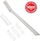 Tweezerman Facial Razor Dermaplaner with 3 spare blades silver.